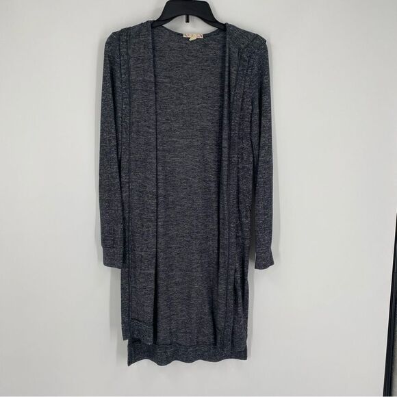 It’s Our Time Women’s Gray Hoodie Duster Cardigan size XS - Picture 1 of 3